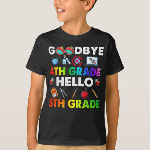 Camiseta Adiós a 4º grado Hola a 5º grado - Gracioso profes
