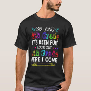 Camiseta Adiós a cuarto grado Bienvenidos a quinto grado de