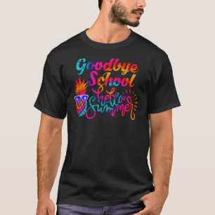 Camiseta Adiós a la escuela, hola verano, diversión escolar