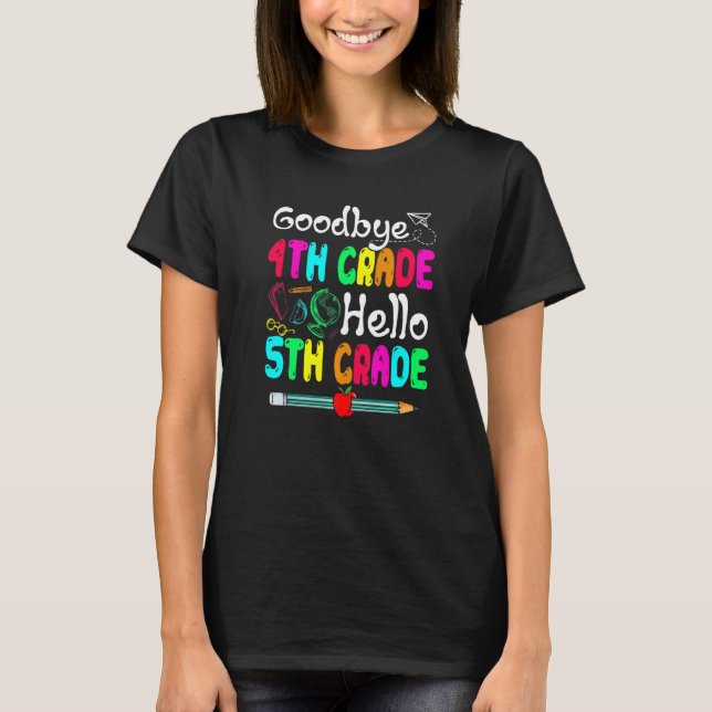 Camiseta Adiós a la escuela secundaria de quinto grado (Anverso)