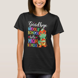 Camiseta Adiós a la escuela secundaria y feliz el pasado
