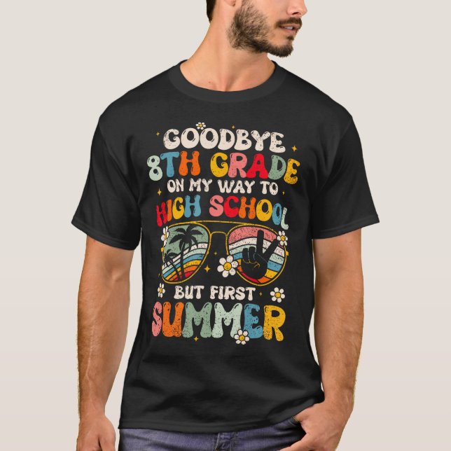 Camiseta Adiós A La Graduación De 8º Grado A La Secundaria  (Anverso)