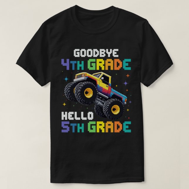 Camiseta Adiós a la graduación de un camión de cuarta clase (Diseño del anverso)