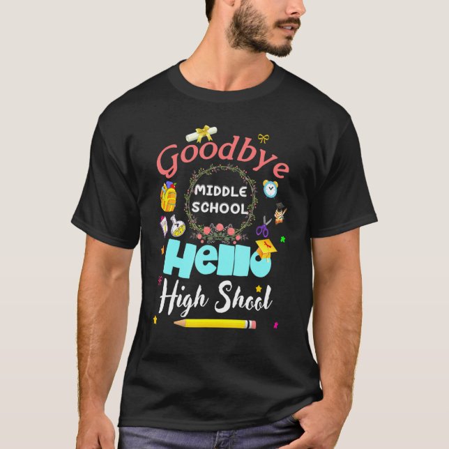 Camiseta Adiós a la secundaria (Anverso)