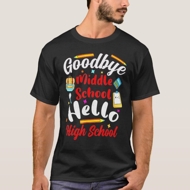 Camiseta Adiós a la secundaria (Anverso)