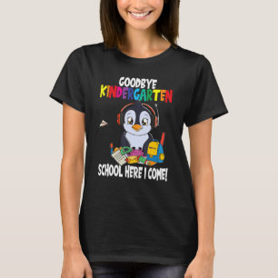 Camiseta Adiós a los juegos de inscripción en la escuela in
