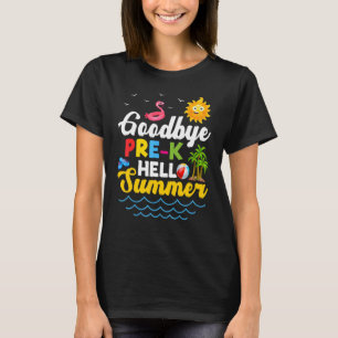 Camiseta Adiós a los niños de preescolar y profesores Hola