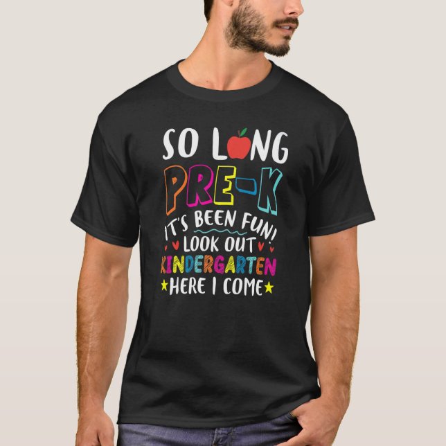 Camiseta Adiós a Pre K Hello Kindergarten de vuelta a la es (Anverso)