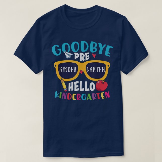 Camiseta Adiós a PreK Hola guardería el último día de clase (Diseño del anverso)