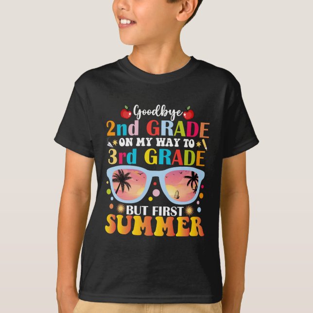 Camiseta Adiós a segundo grado Hola a tercer grado pero pri (Anverso)