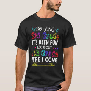 Camiseta Adiós a tercer grado Bienvenida de 4º grado de vue