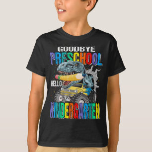 Camiseta Adiós al colegio infantil Hola Camión Monstruo de