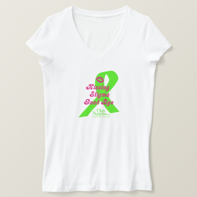 Camiseta ¡Adiós al estigma del beso! (Anverso del diseño)