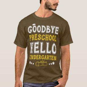 Camiseta Adiós al preescolar Hello Kindergarten Premium T-S