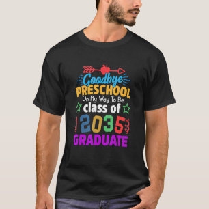 Camiseta Adiós Clase Preescolar 2035 Grad Hello Kinderg