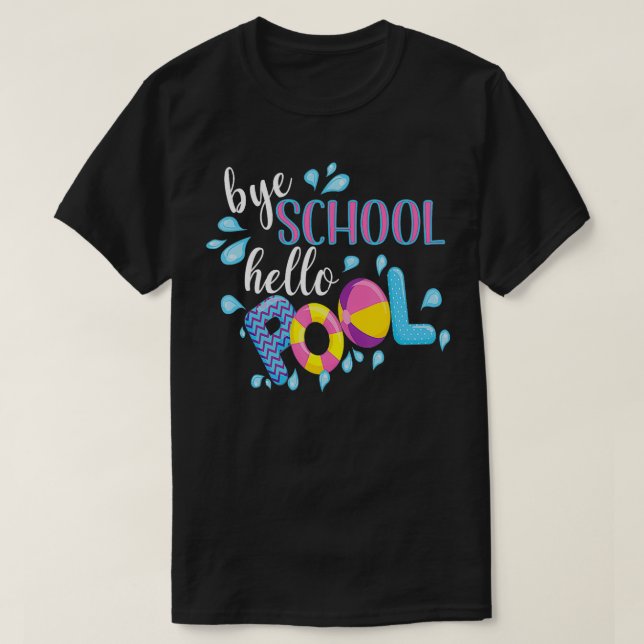 Camiseta Adiós Colegio Saludo El Verano De La Piscina El Úl (Diseño del anverso)
