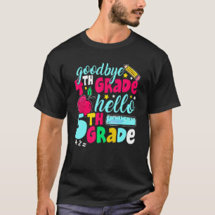 Camiseta Adiós cuarto grado Hola de 5º grado Cute primer dí