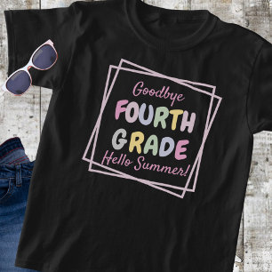 Camiseta "Adiós cuarto grado, hola verano" niño