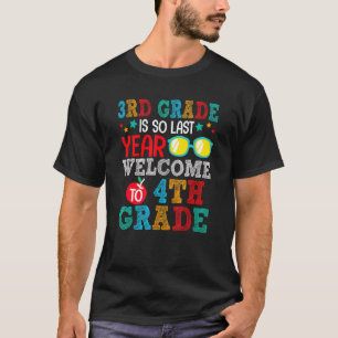 Camiseta Adiós De 3º Grado Bienvenidos A 4º Grado De Vuelta