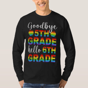 Camiseta Adiós de 5º grado Hola de 6º grado Pop It Graduati