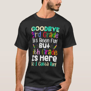 Camiseta Adiós de tercer grado Hola de 4º grado de vuelta a