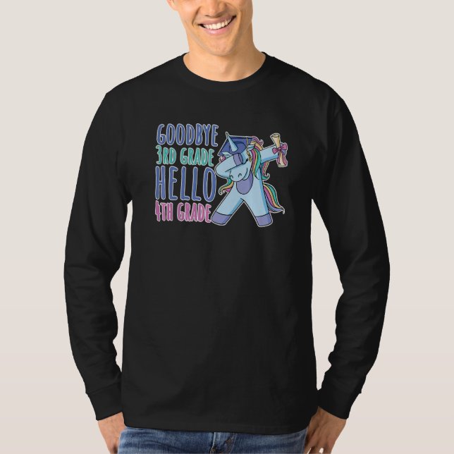 Camiseta Adiós de tercer grado Hola de cuarto grado (Anverso)