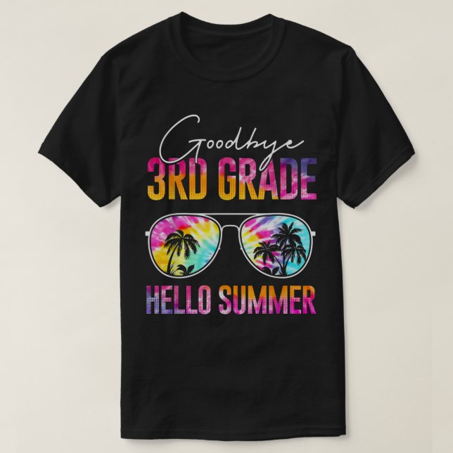 Camiseta Adios de Tie Dye 3º Grado Hola Verano El Último Dí (Diseño del anverso)