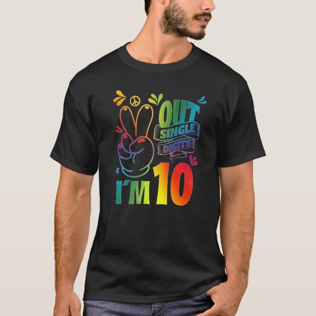 Camiseta Adiós Dígitos Simples Tengo 10 (Anverso)
