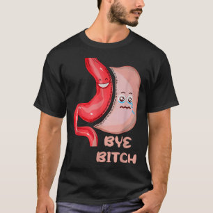 Camiseta Adiós divertida cirugía de manga gástrica estómago