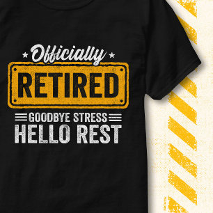 Camiseta Adiós Divertido Estrés Hola Descanso Oficialmente 