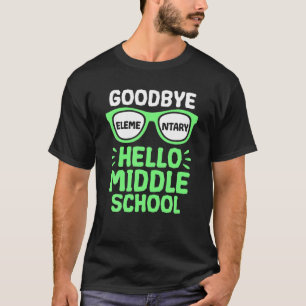 Camiseta Adiós Elemental Hola profesor de secundaria Stu