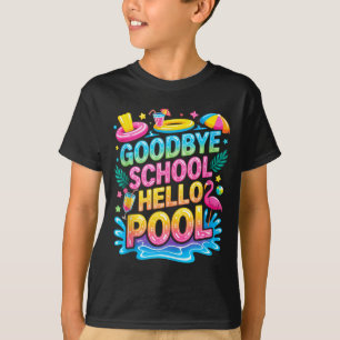 Camiseta Adiós escuela hola piscina vacaciones de verano pa