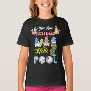 Camiseta Adiós escuela Hola Pool Shirt Summer Student Fun