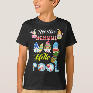 Camiseta Adiós escuela Hola Pool Shirt Summer Student Fun