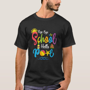 Camiseta Adiós escuela Hola profesora de billar Summer