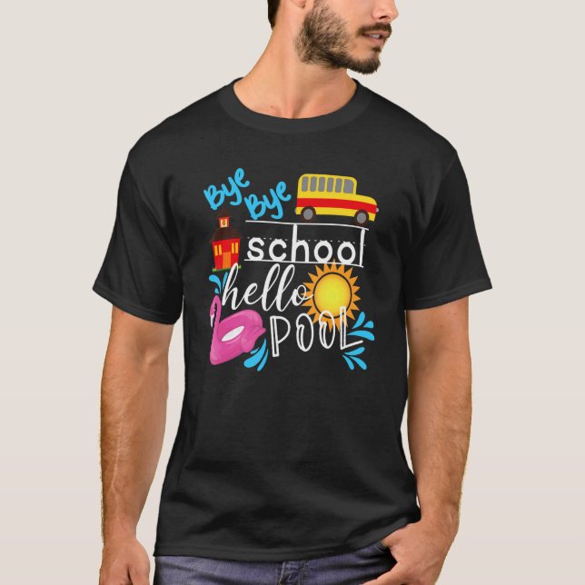 Camiseta Adiós escuela Hola profesora de billar Summer (Anverso)