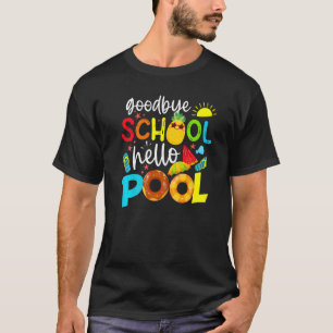 Camiseta Adiós escuela Hola profesora de billar Summer