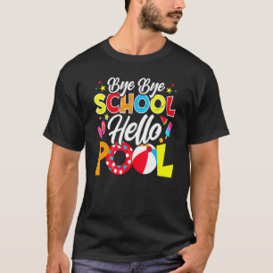 Camiseta Adiós escuela Hola profesora de billar verano 1
