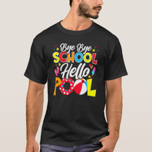 Camiseta Adiós escuela Hola profesora de billar verano 1