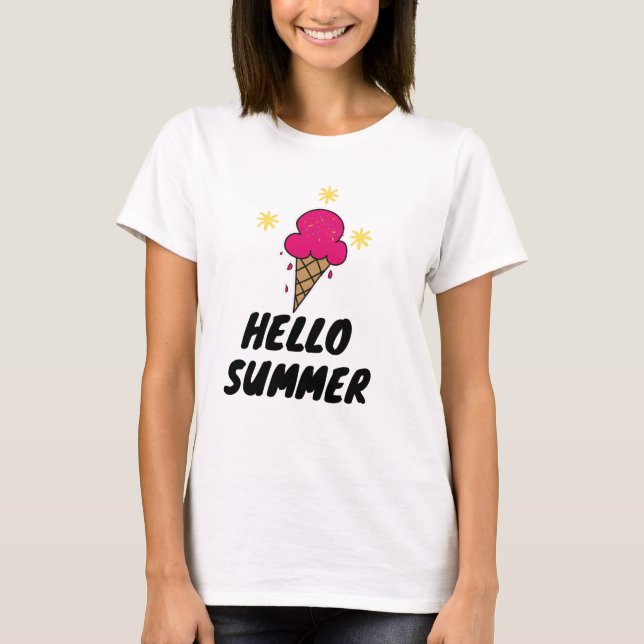 Camiseta Adiós Escuela Hola Verano (Anverso)