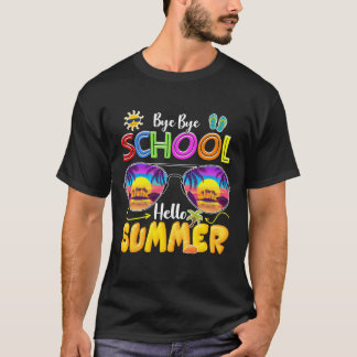 Camiseta adiós escuela hola verano
