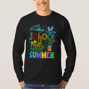 Camiseta Adiós escuela, hola verano, el último día de clase