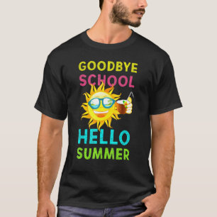 Camiseta Adiós escuela, hola verano, el último día de clase