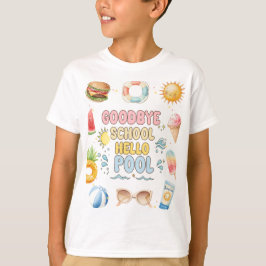 Camiseta Adiós Escuela, Hola Verano, Fin de la Escuela