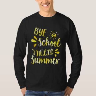 Camiseta adiós escuela hola verano Tie Dye   maestro verano
