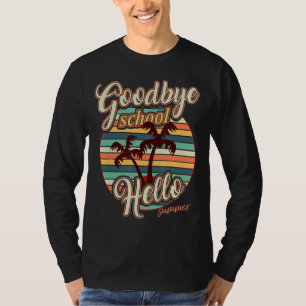Camiseta Adiós escuela, hola verano, último día de clase