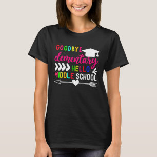 Camiseta Adios Escuela Primaria Hola Escuela Secundaria