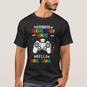 Camiseta Adiós escuela primaria Hola escuela secundaria Ga