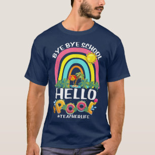 Camiseta Adiós escuela saluda vida de profesor universitari