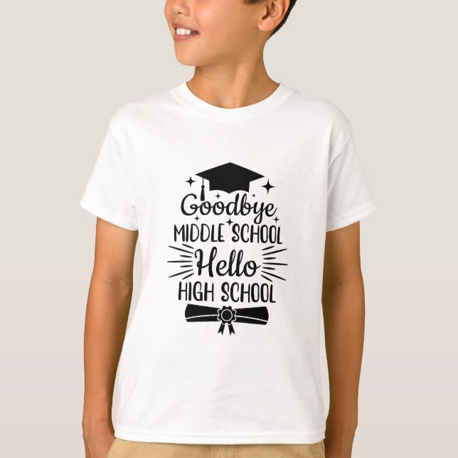 Camiseta Adiós escuela secundaria (Anverso)